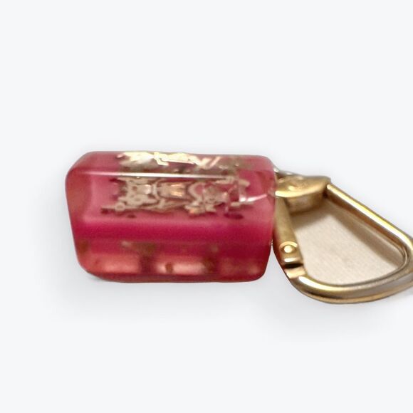 Louis Vuitton Bag Charm Pink Gold Pomme D’Amour Inclusion Speedy Keychain Auth - Picture 14 of 16